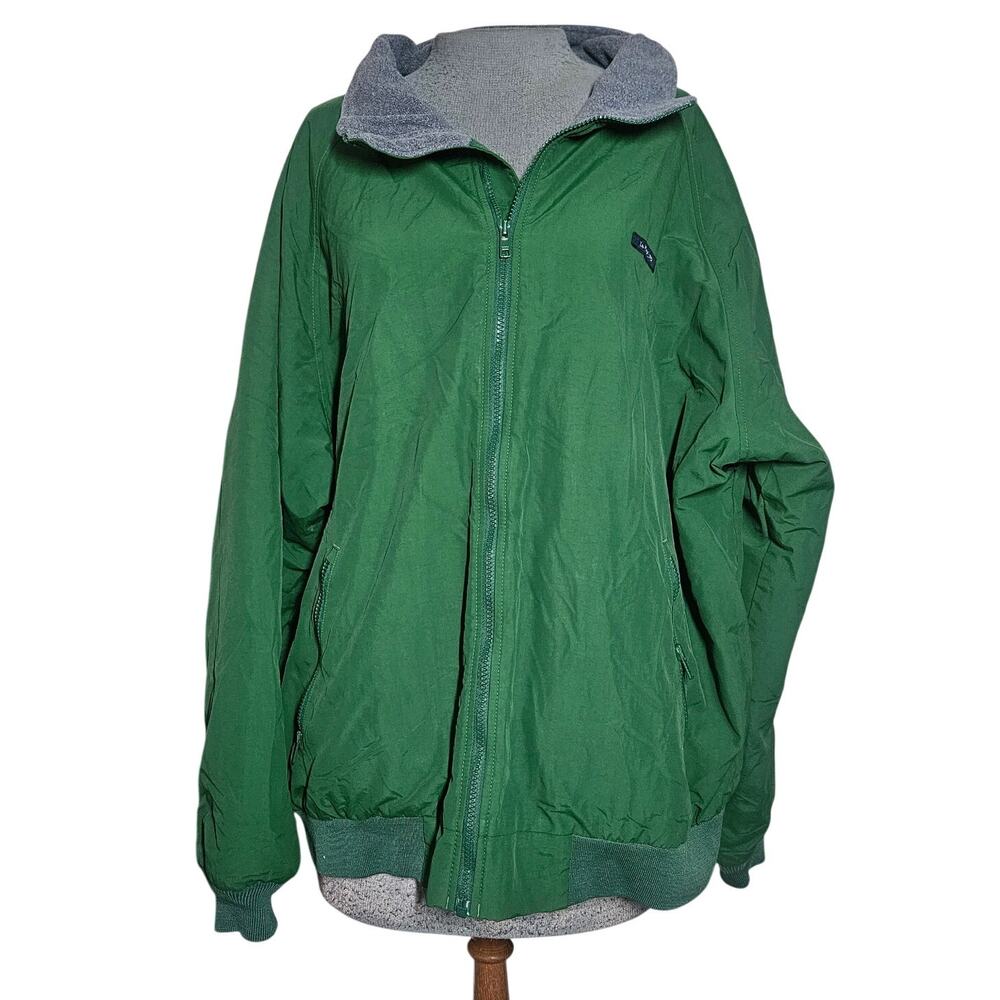 Lands End Green Full Zip Jacket Size XL